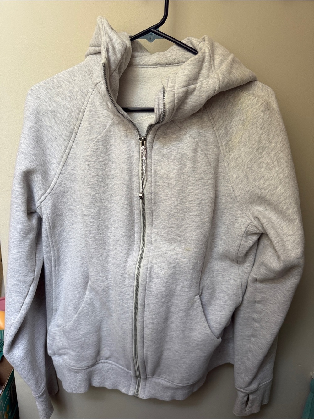 lululemon athletica Light Gray Full‑Zip Hoodie